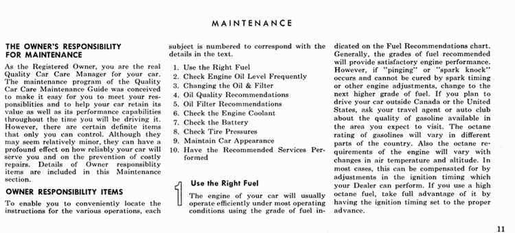 1965 Ford Owners Manual Page 48
